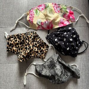 Set of 4 Stylish Face Masks